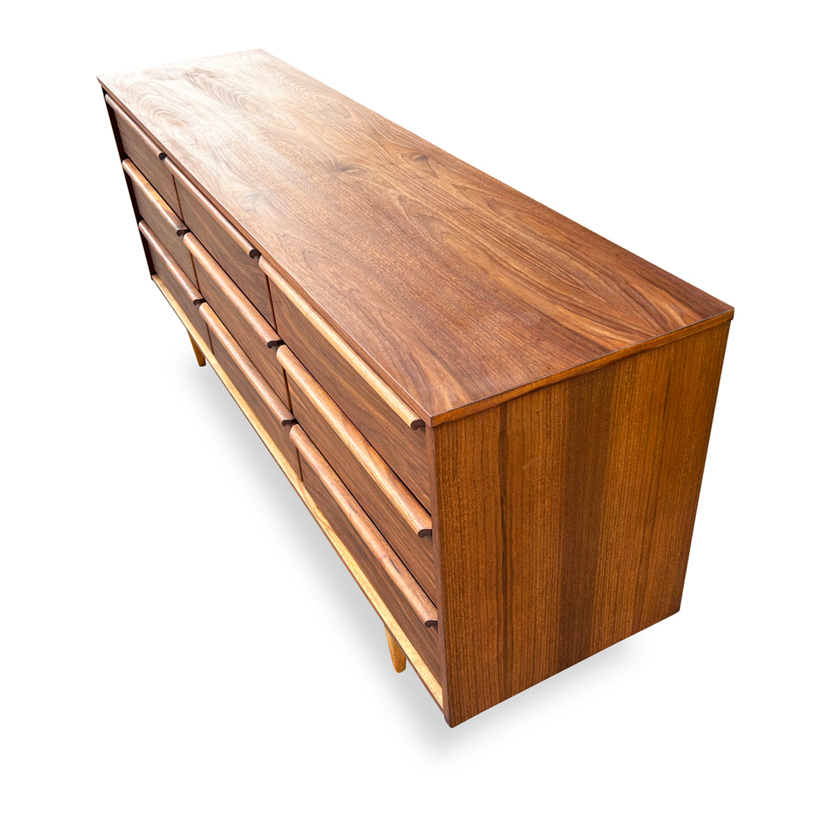 Walnut Nine Drawer Dresser by HPL