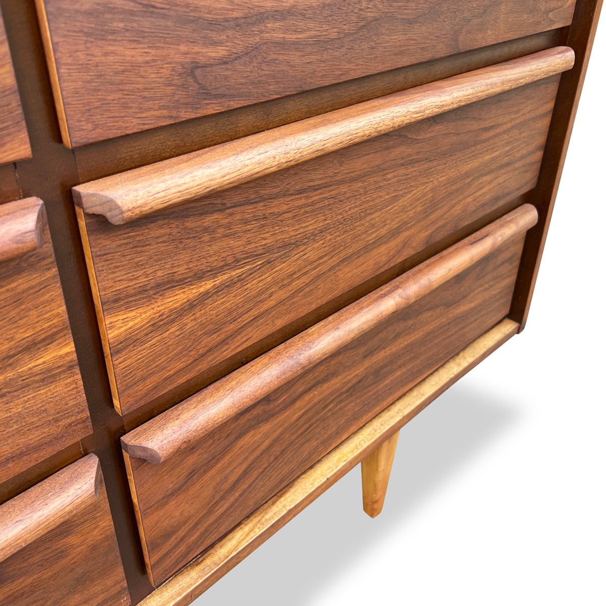 Walnut Nine Drawer Dresser by HPL