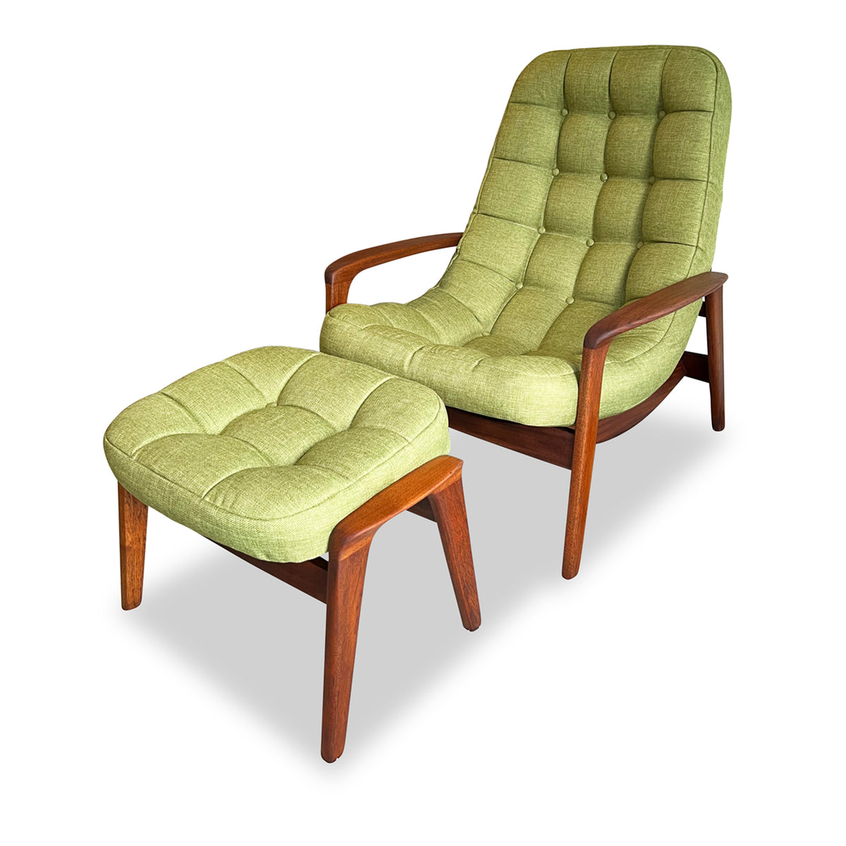 R. Huber Scoop Chair and Ottoman