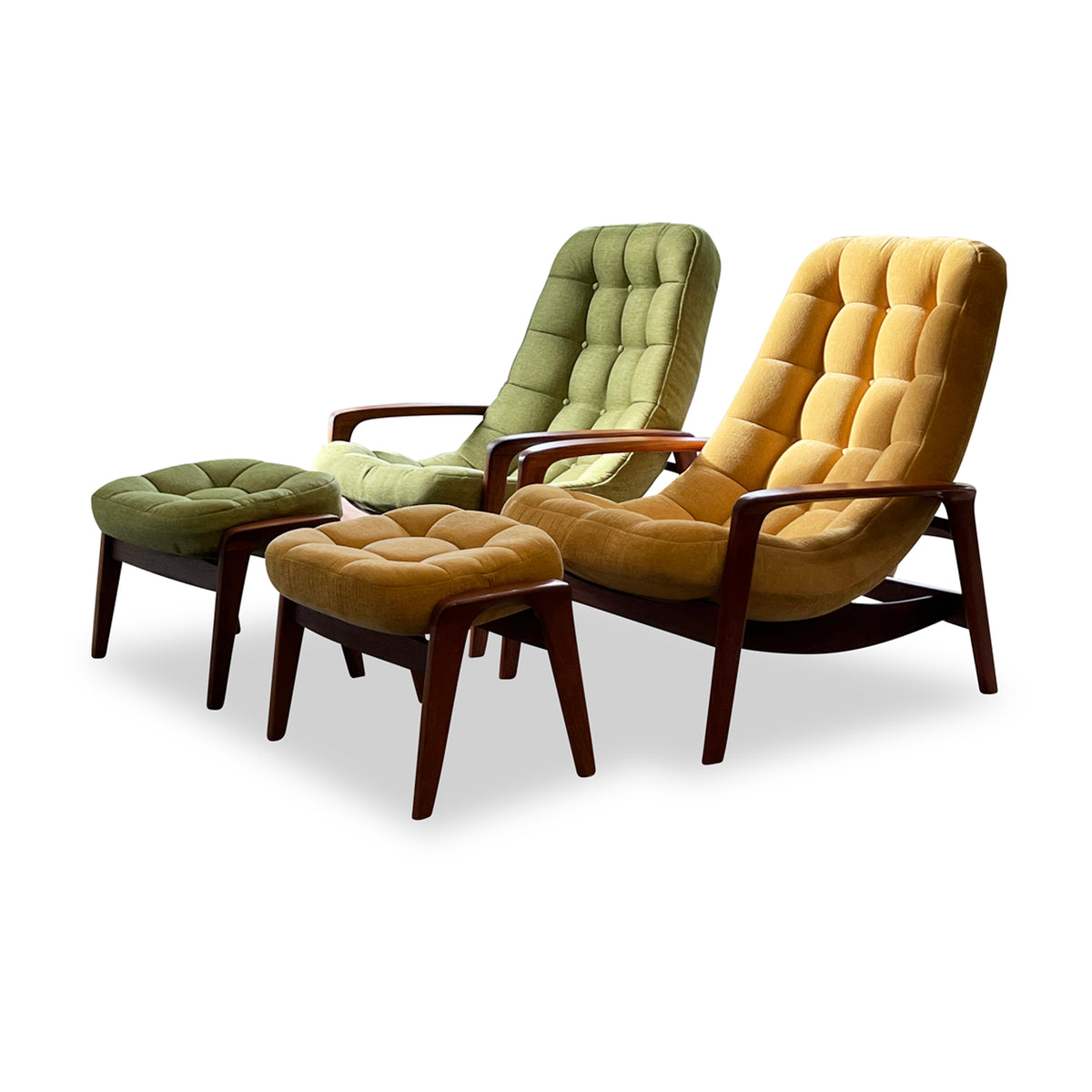 R. Huber Scoop Chair and Ottoman