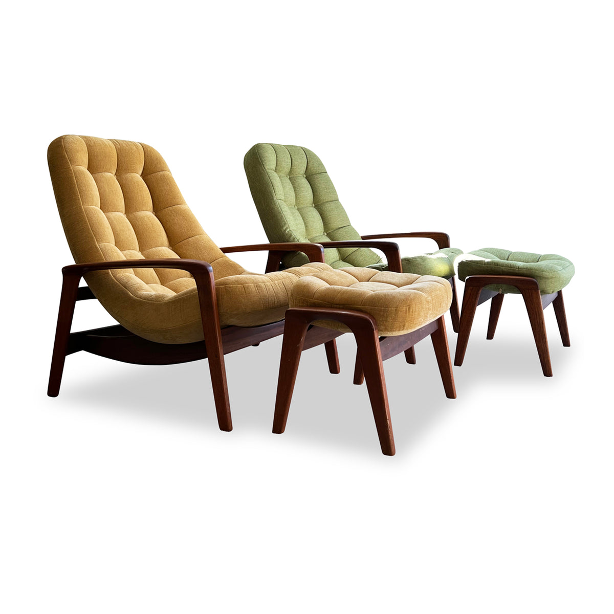 R. Huber Scoop Chair and Ottoman