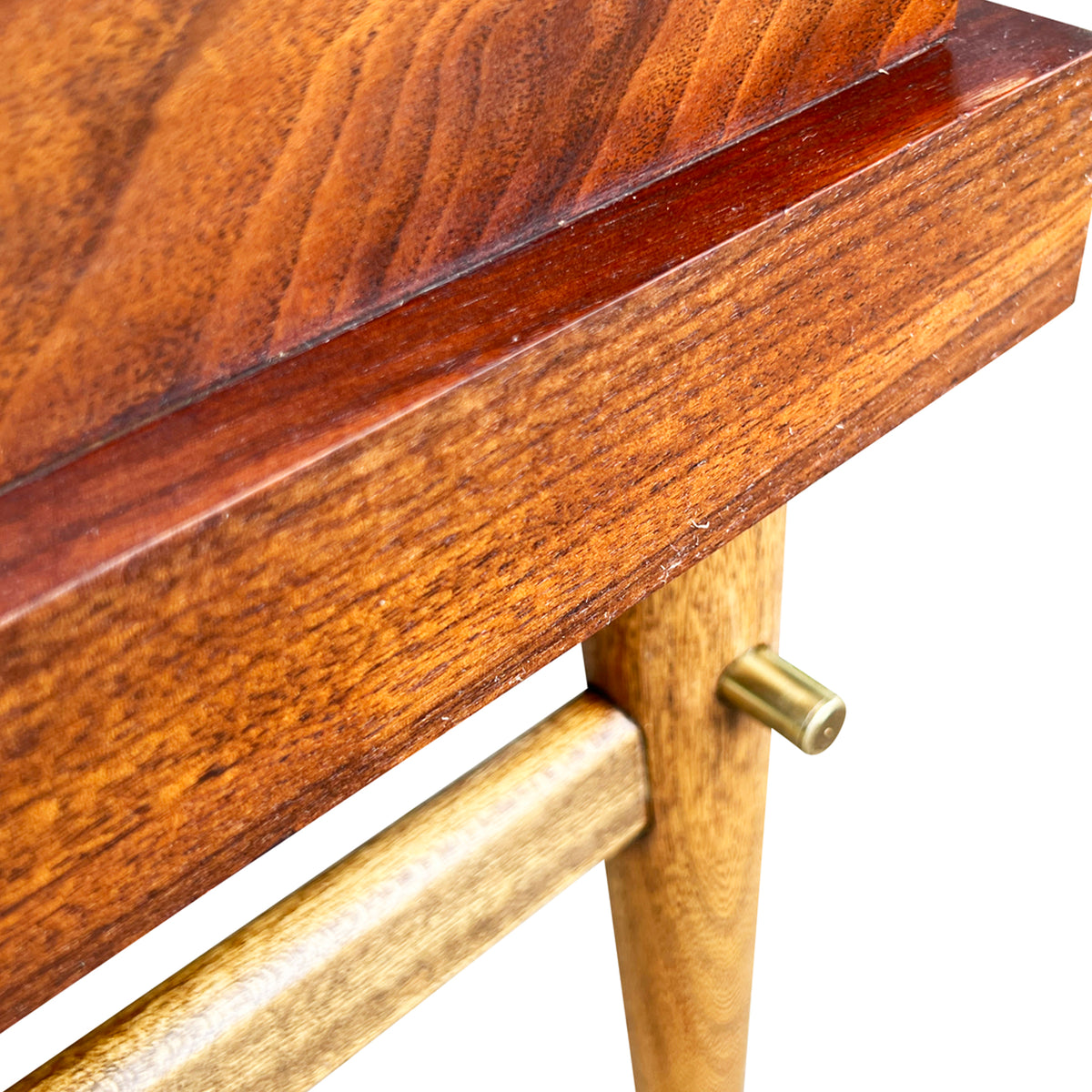 Walnut and Birch Side Table