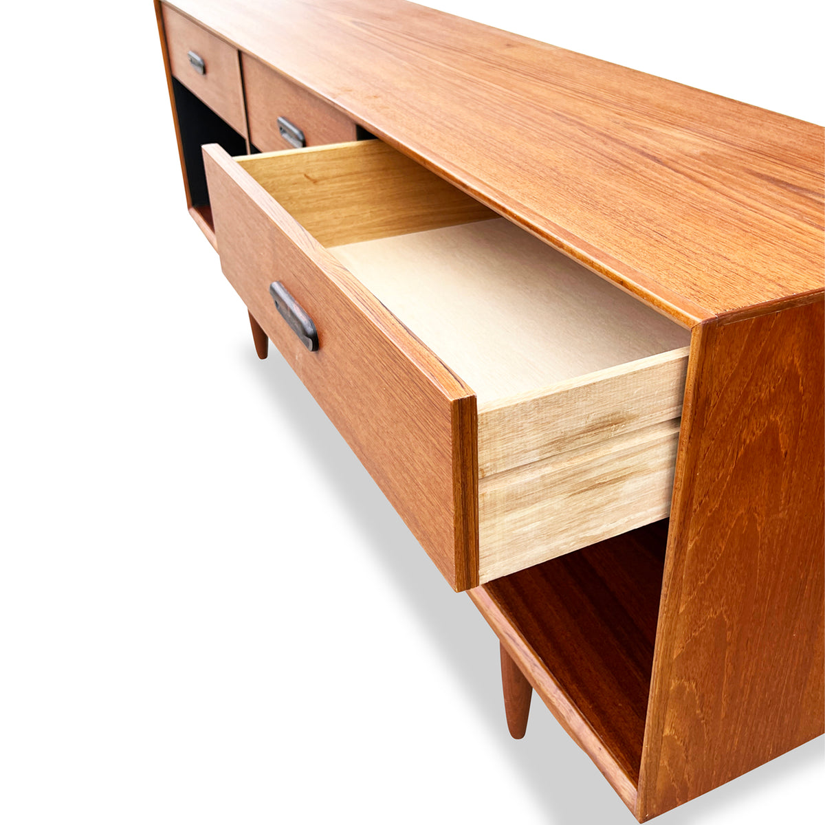 Teak Record Cabinet/Open Sideboard