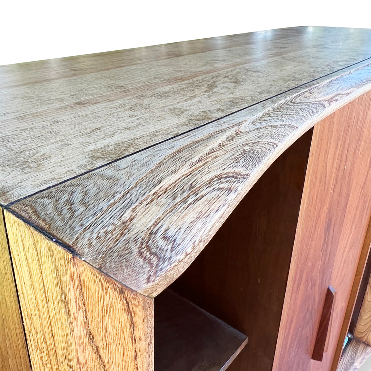Walnut and Ash Bookcase by Deilcraft
