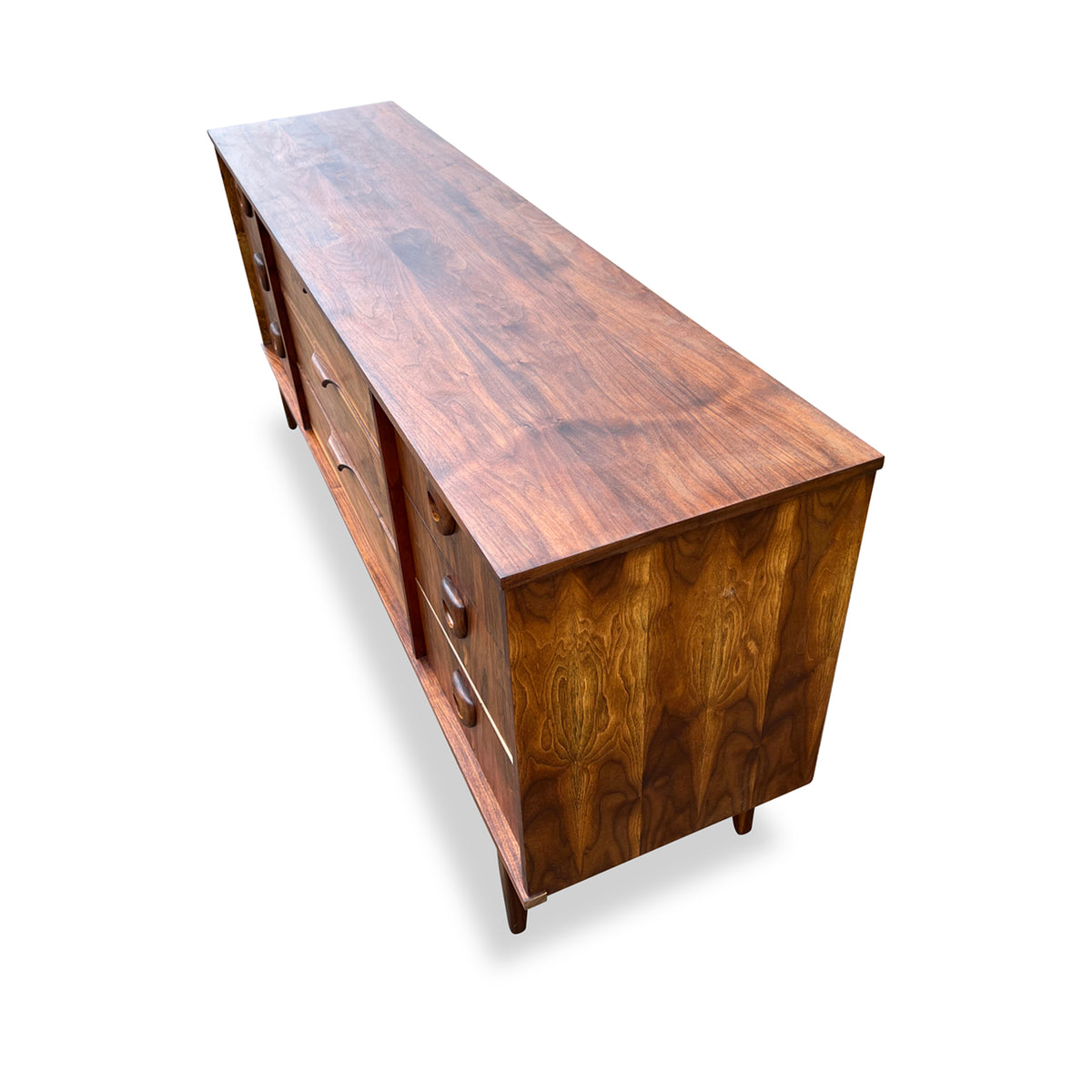 Walnut Nine Drawer Dresser