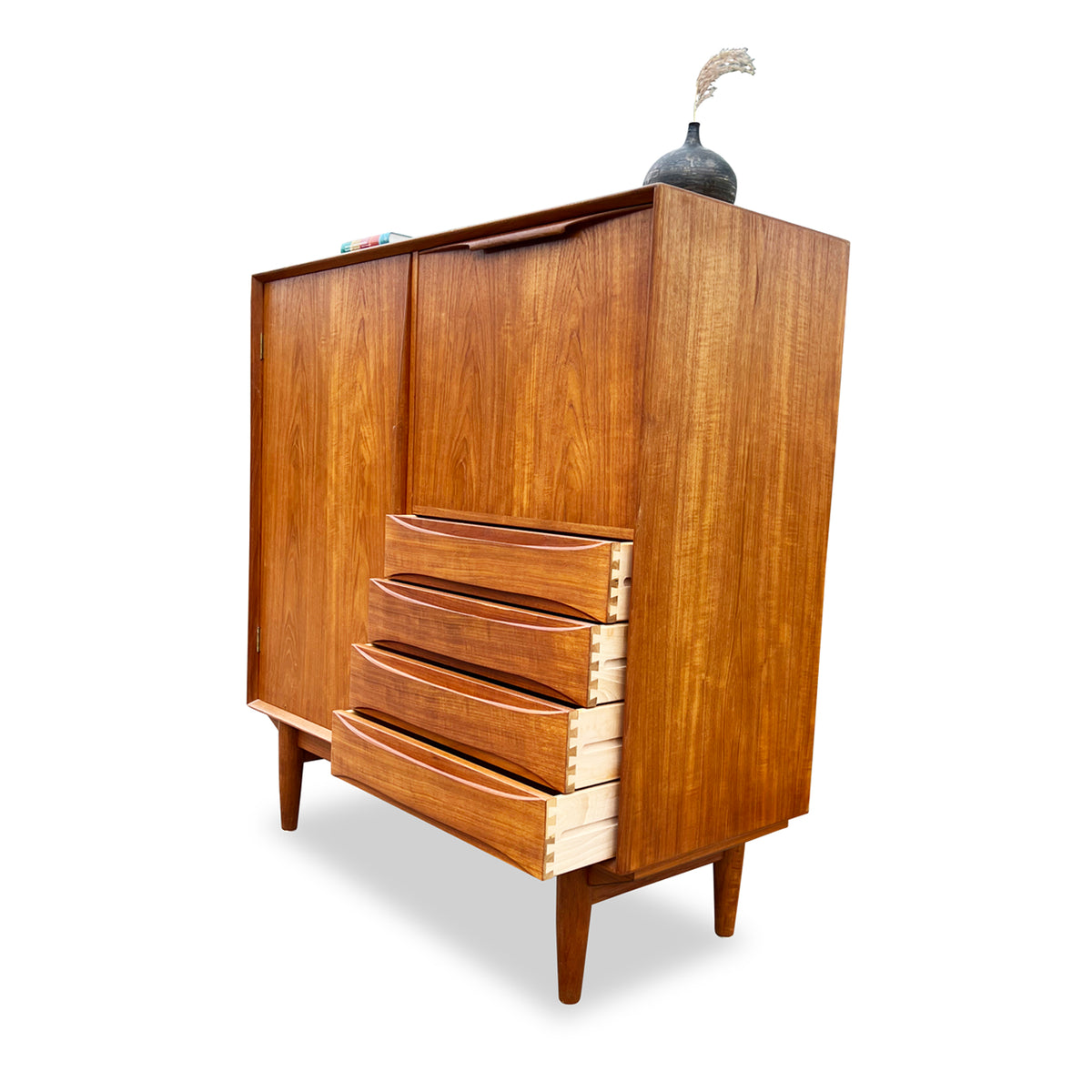 Teak Upright Cabinet by Dyrlund