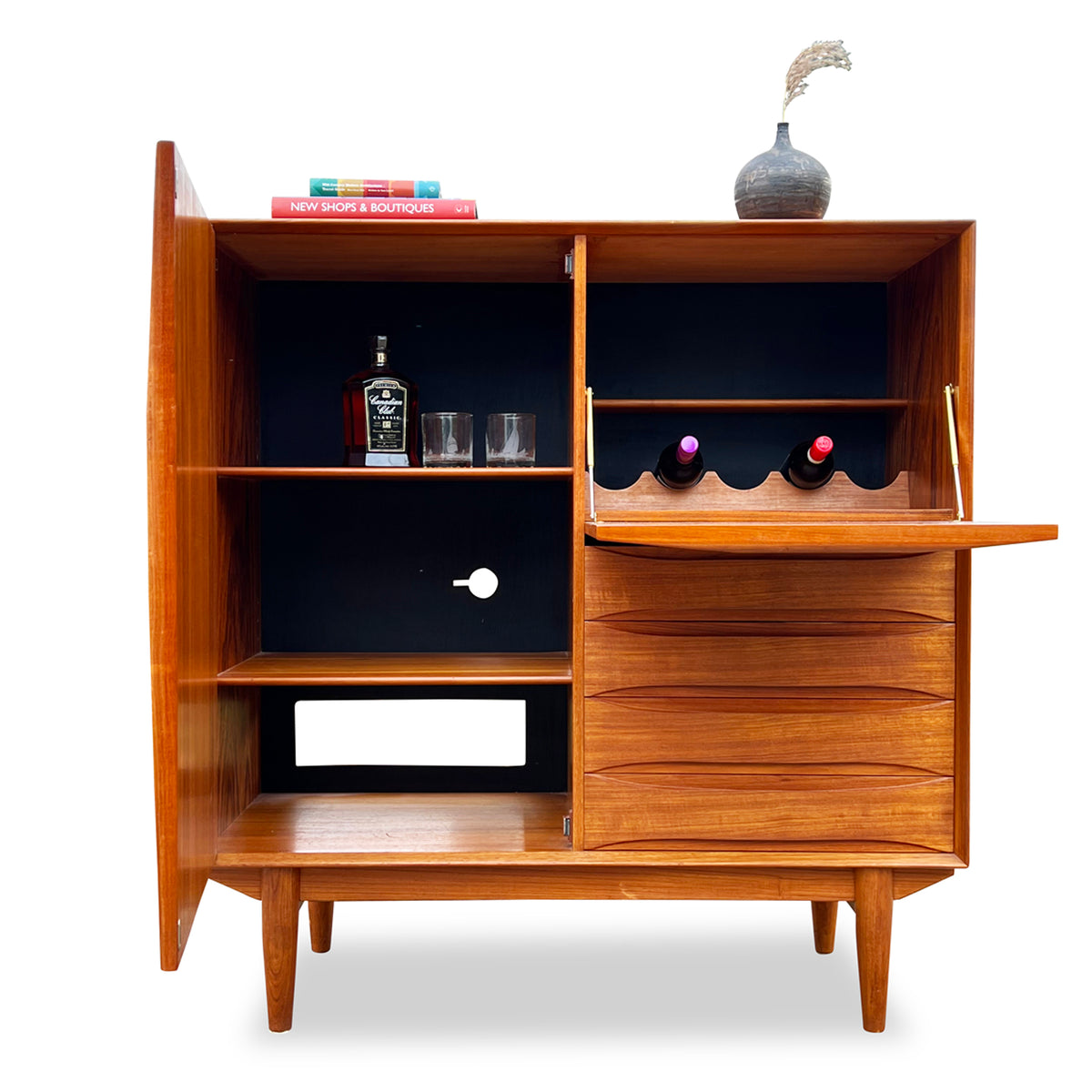 Teak Upright Cabinet by Dyrlund