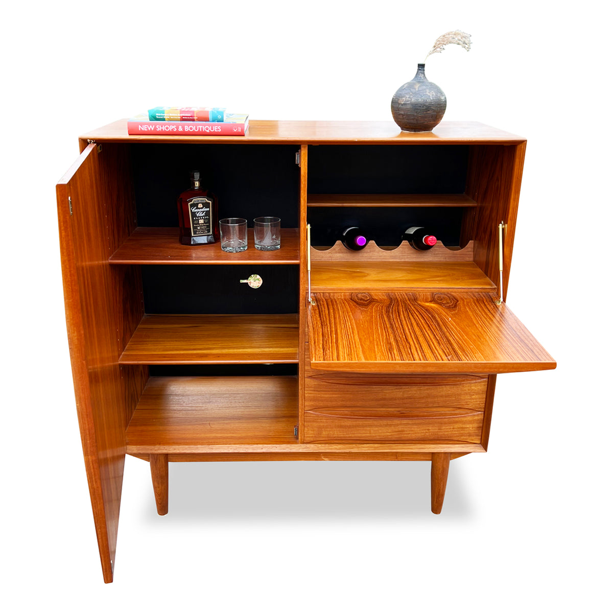 Teak Upright Cabinet by Dyrlund