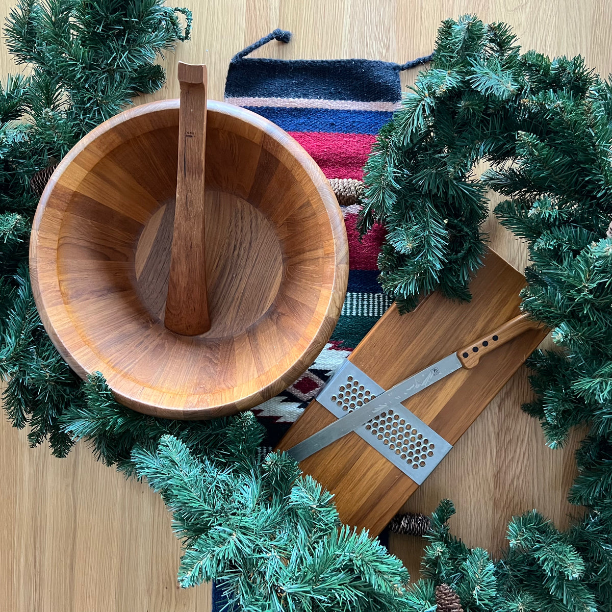 Teak Bread Cutting Board by Richard Nissen