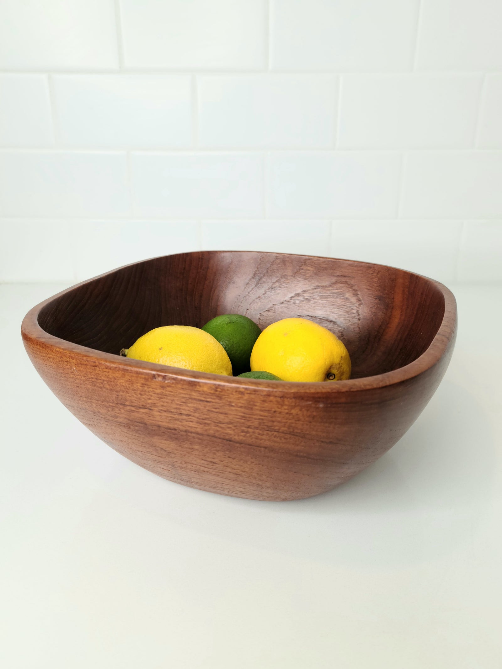 Vintage Solid Teak Salad Bowl