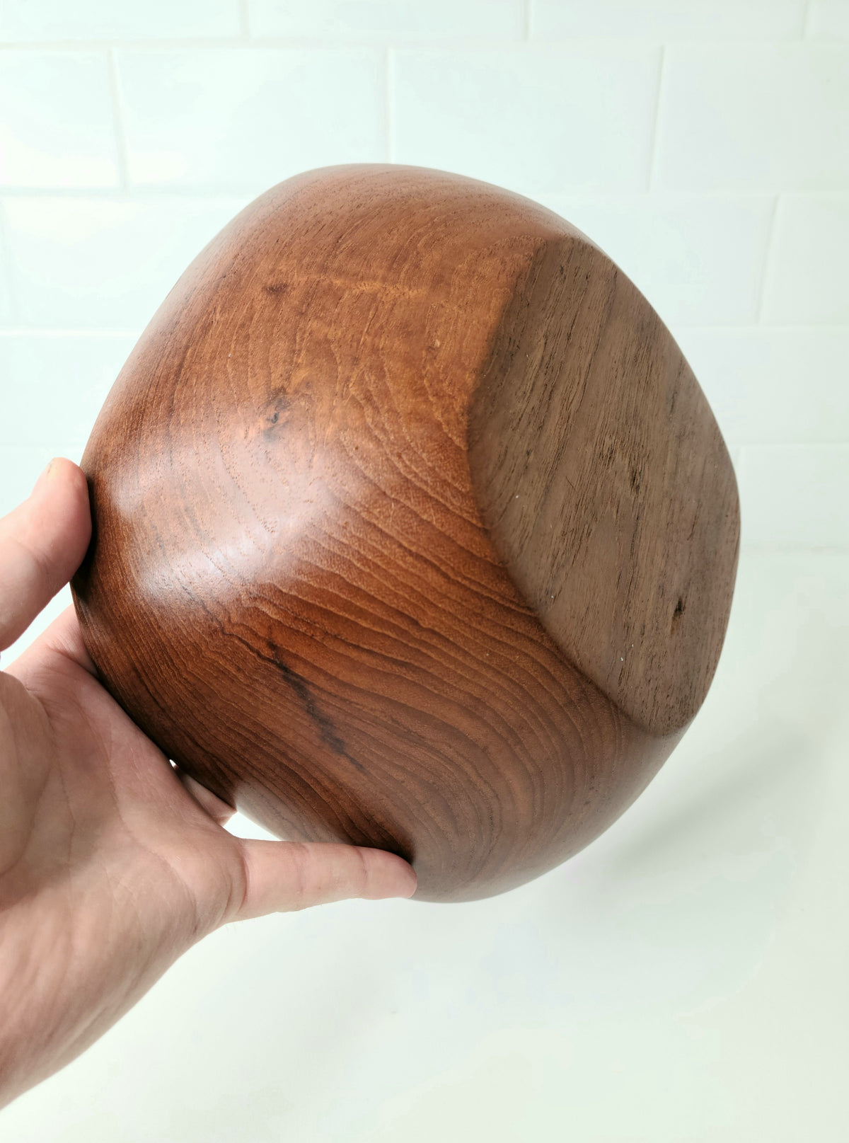 Vintage Solid Teak Salad Bowl