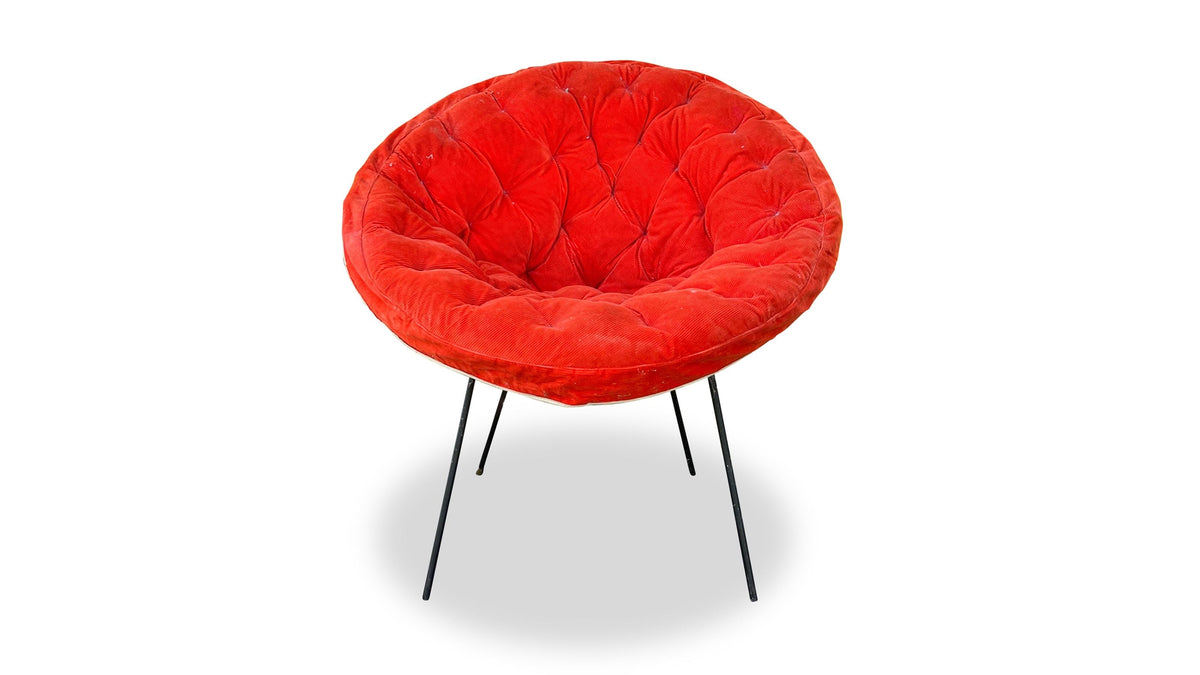 Vintage Woven Chair with Cover