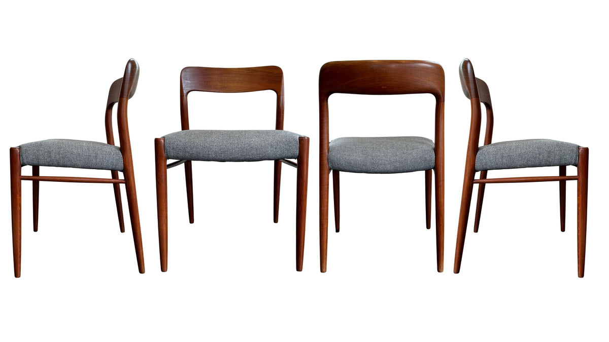 Set of Six Moller 75 Chairs