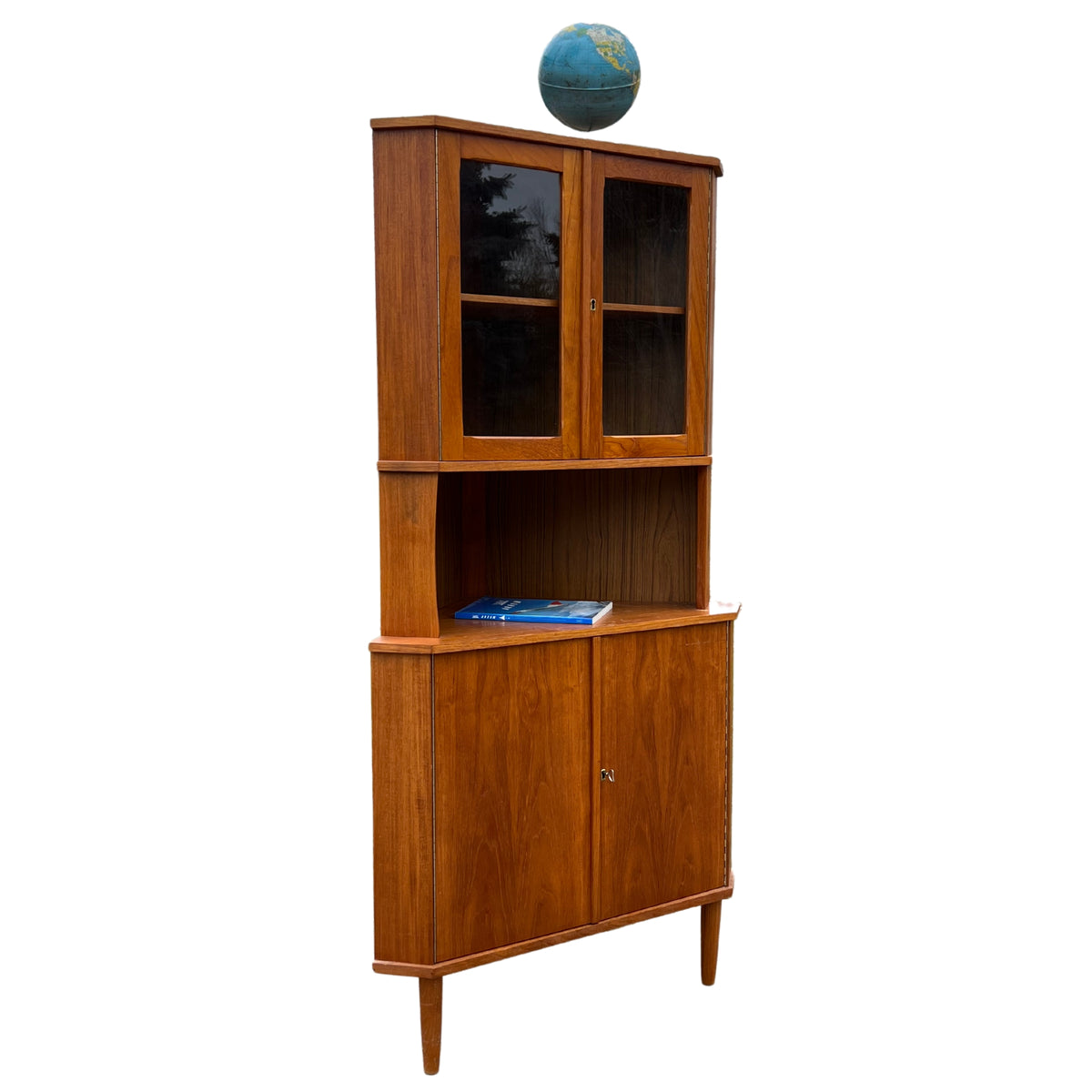 Teak Corner Cabinet