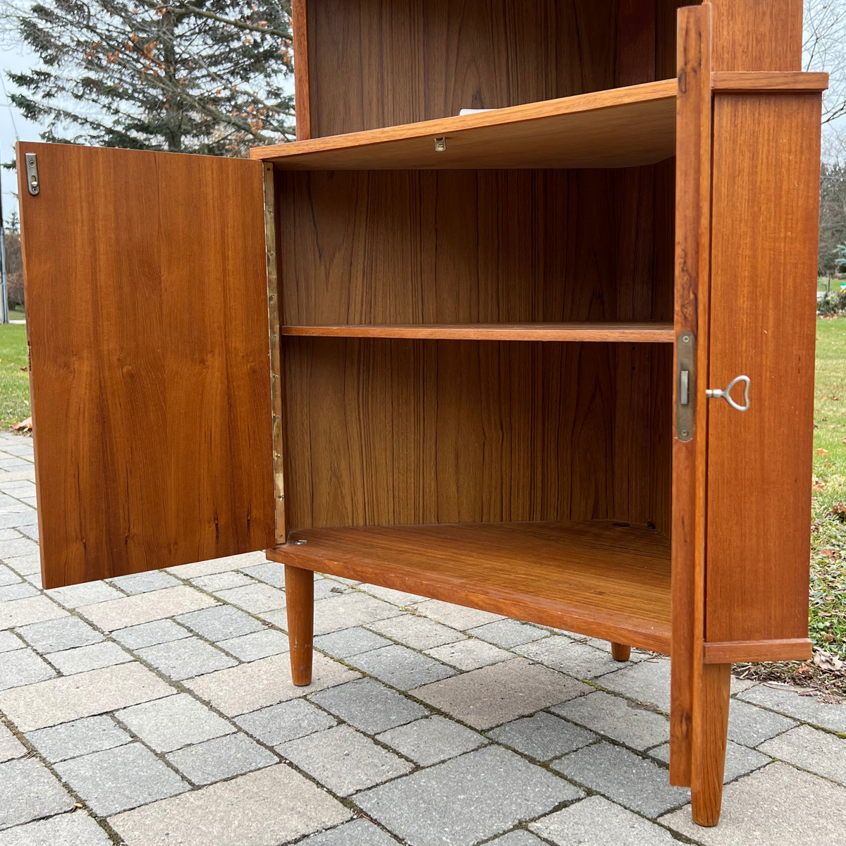 Teak Corner Cabinet