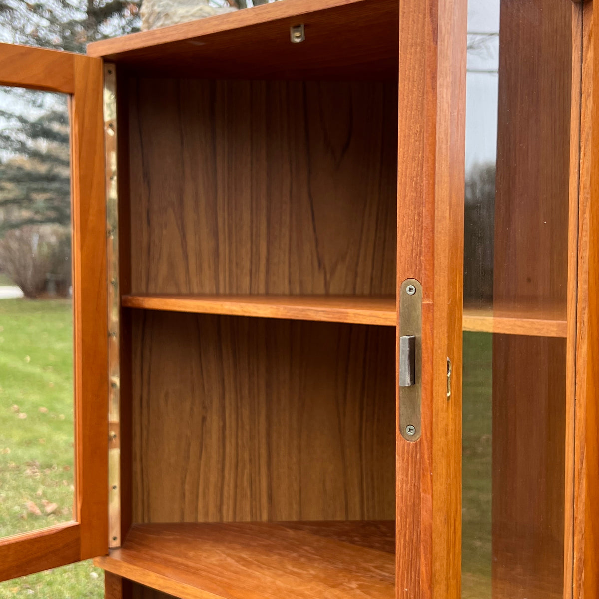 Teak Corner Cabinet