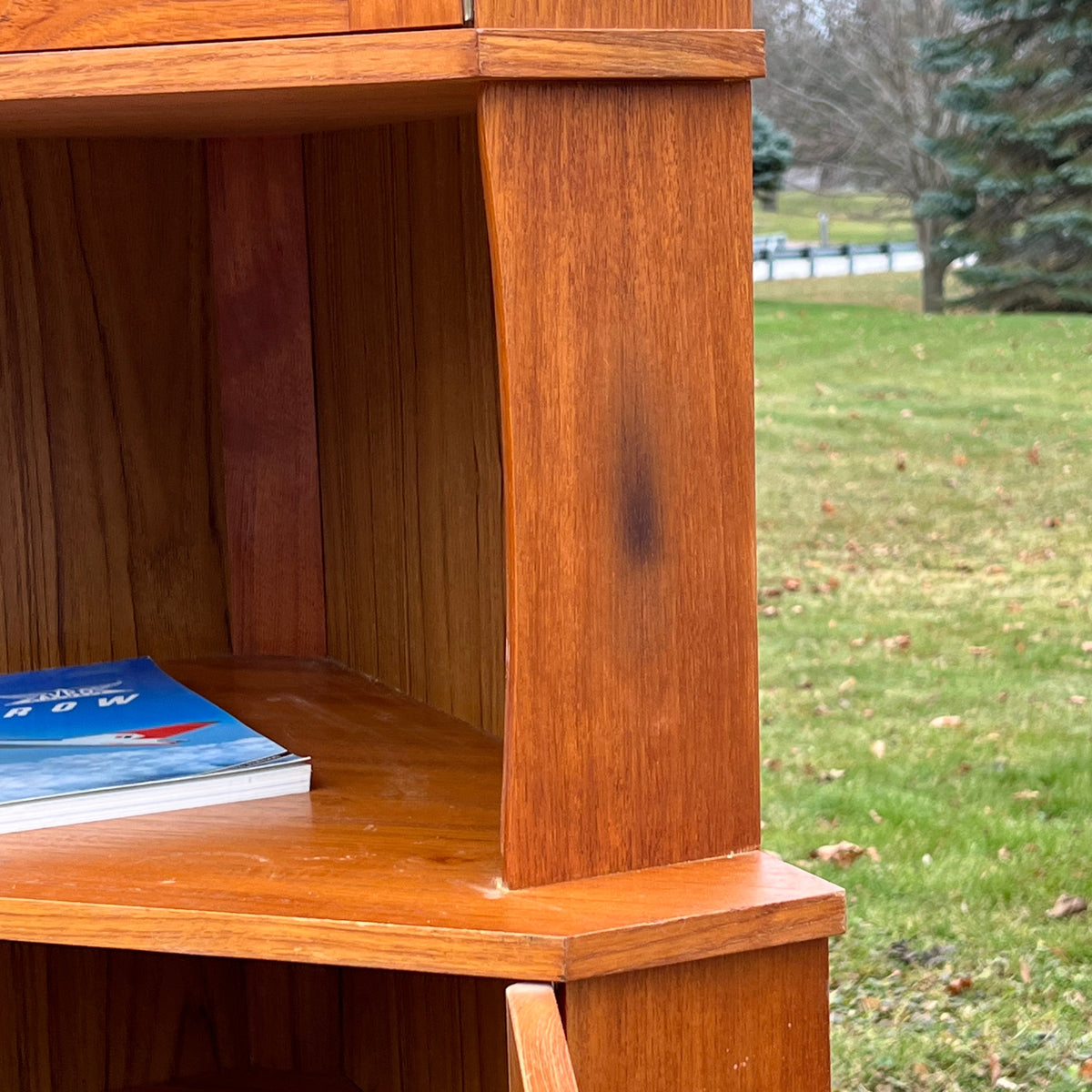 Teak Corner Cabinet