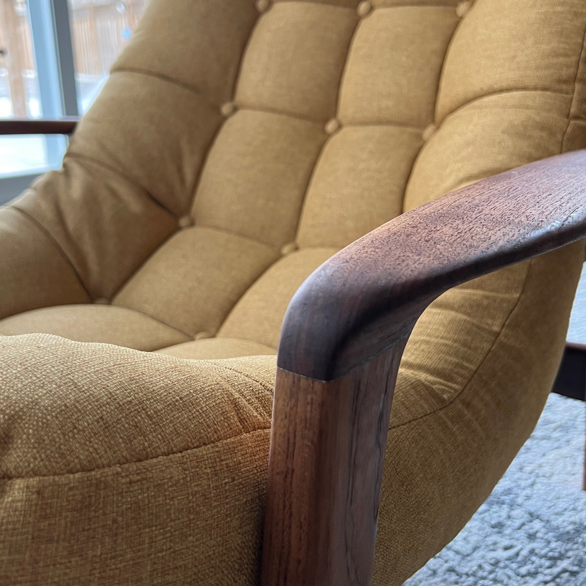 R. Huber Scoop Chair and Ottoman
