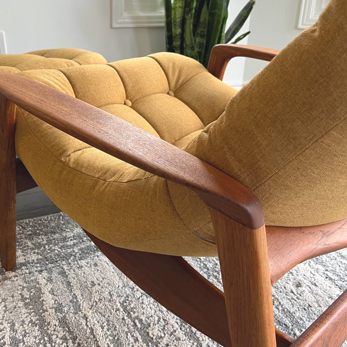 R. Huber Scoop Chair and Ottoman