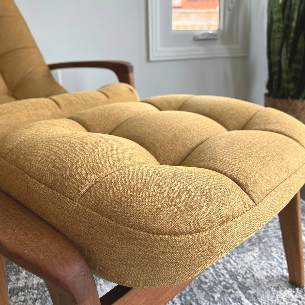 R. Huber Scoop Chair and Ottoman