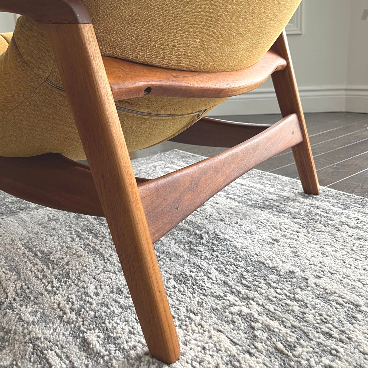 R. Huber Scoop Chair and Ottoman