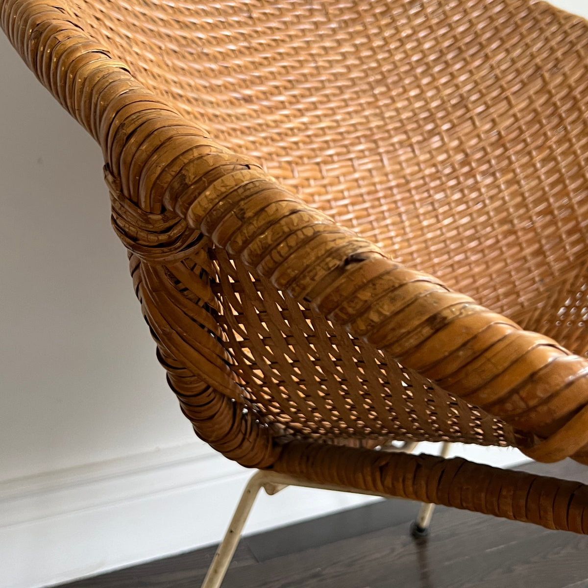 Vintage Woven Lounge Chair