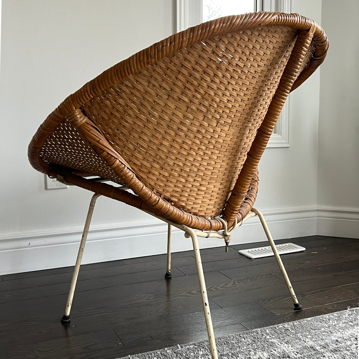 Vintage Woven Lounge Chair