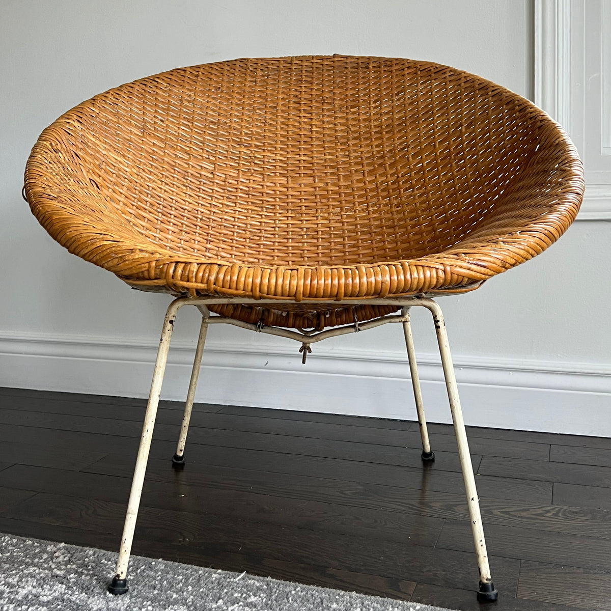 Vintage Woven Lounge Chair