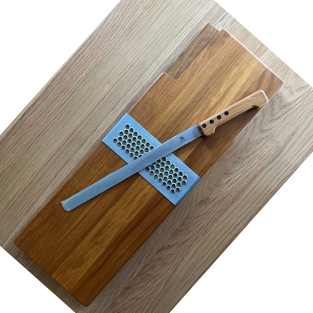 Teak Bread Cutting Board by Richard Nissen