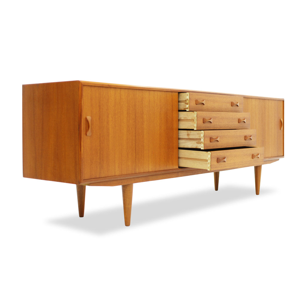 Mid Century Modern Teak Sideboard by Clausen and Sons
