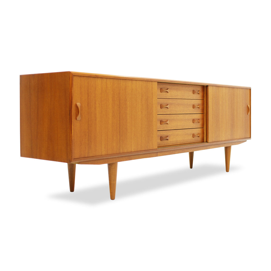 Mid Century Modern Teak Sideboard by Clausen and Sons