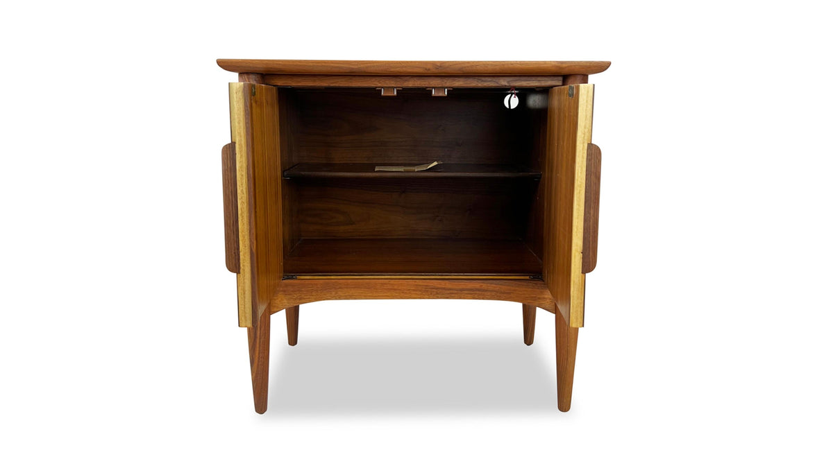 Walnut Burled Cabinet by Heritage
