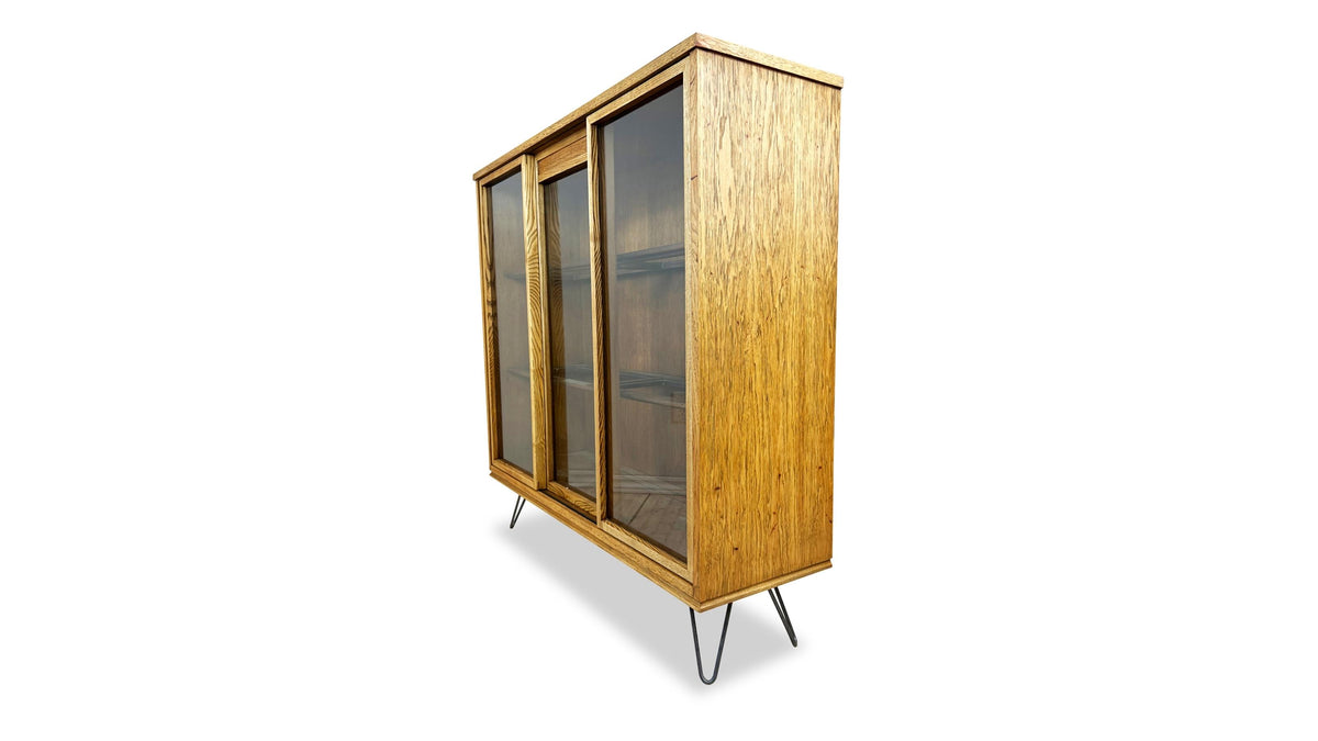 pecan bookcase by gibbard
