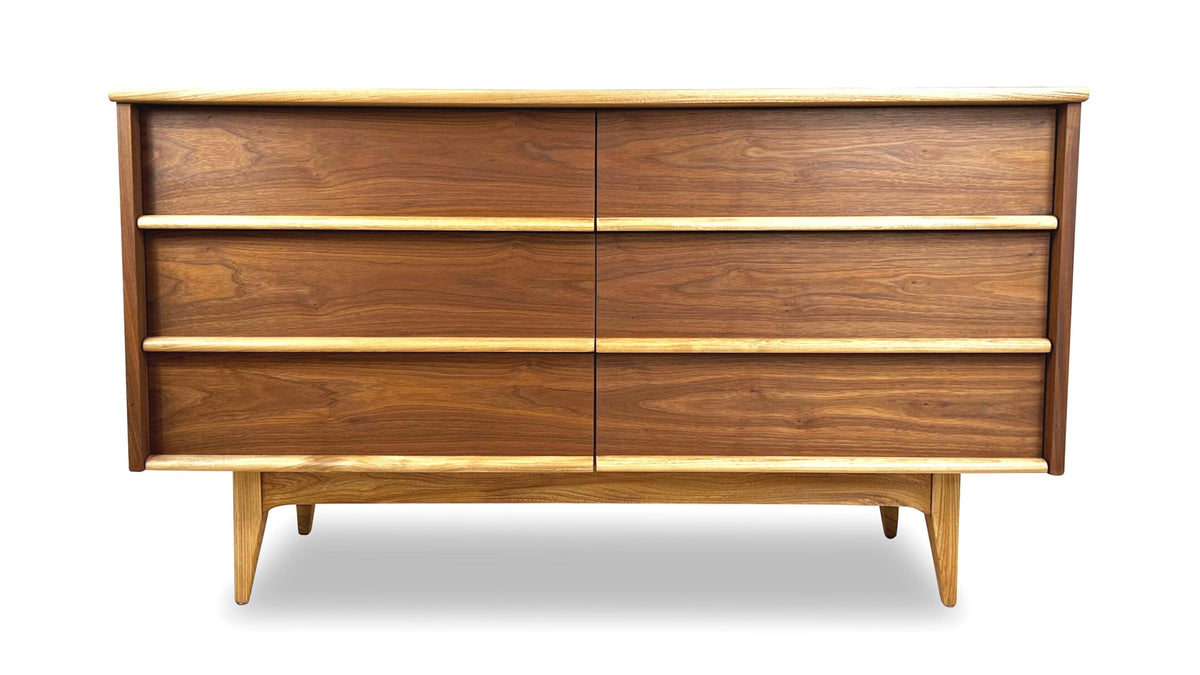 Walnut six drawer Dresser by Peppler