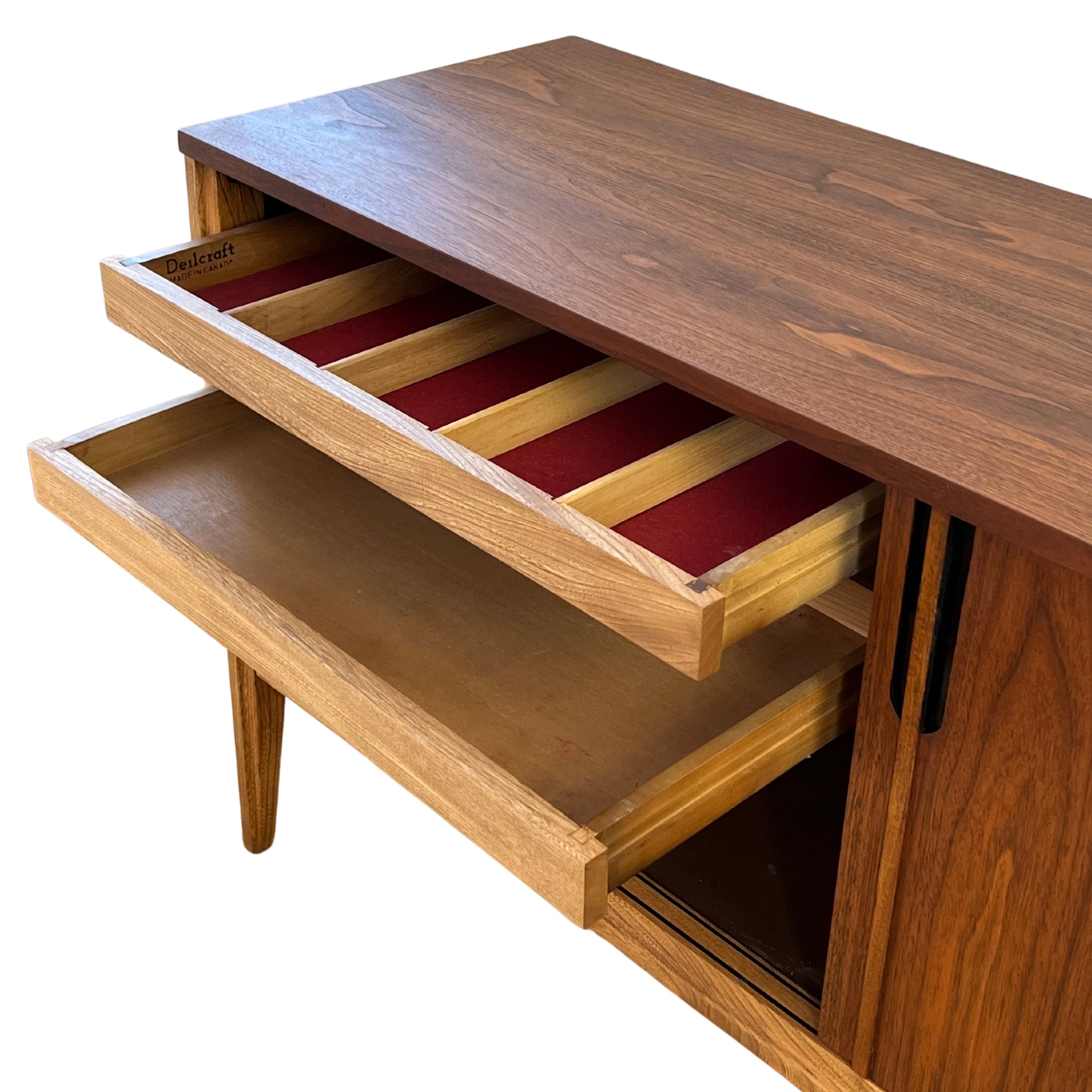 Walnut Sideboard by Deilcraft Decade Five Furniture Co.