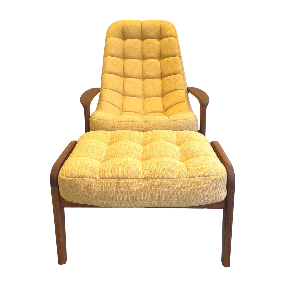 R. Huber Scoop Chair and Ottoman