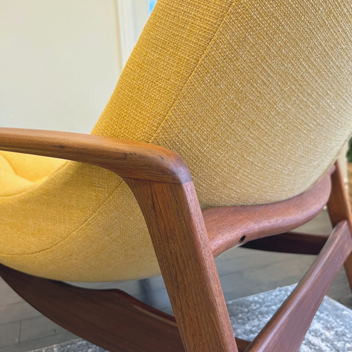 R. Huber Scoop Chair and Ottoman