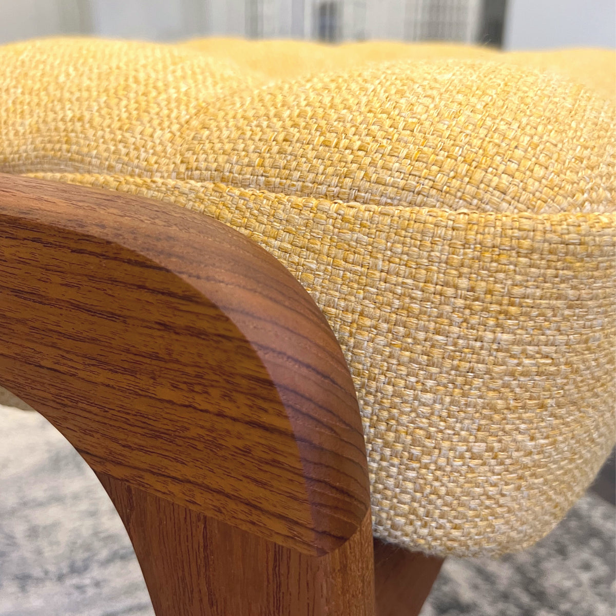 R. Huber Scoop Chair and Ottoman