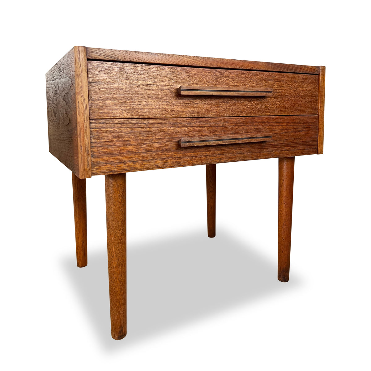 Pair of Teak Nightstands/End Tables