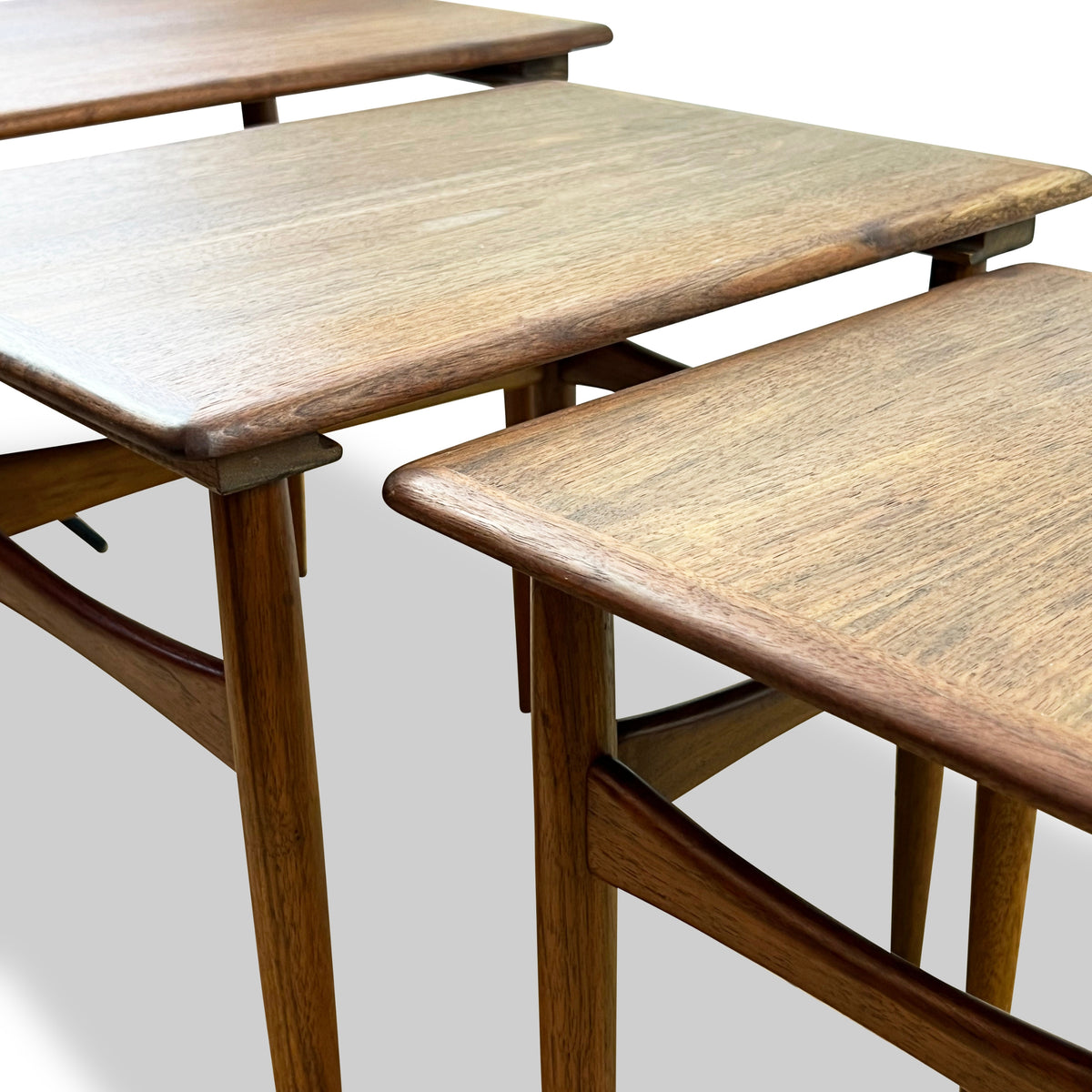 Walnut Nesting Tables by Kai Kristiansen