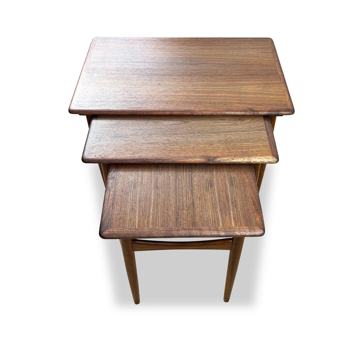 Walnut Nesting Tables by Kai Kristiansen