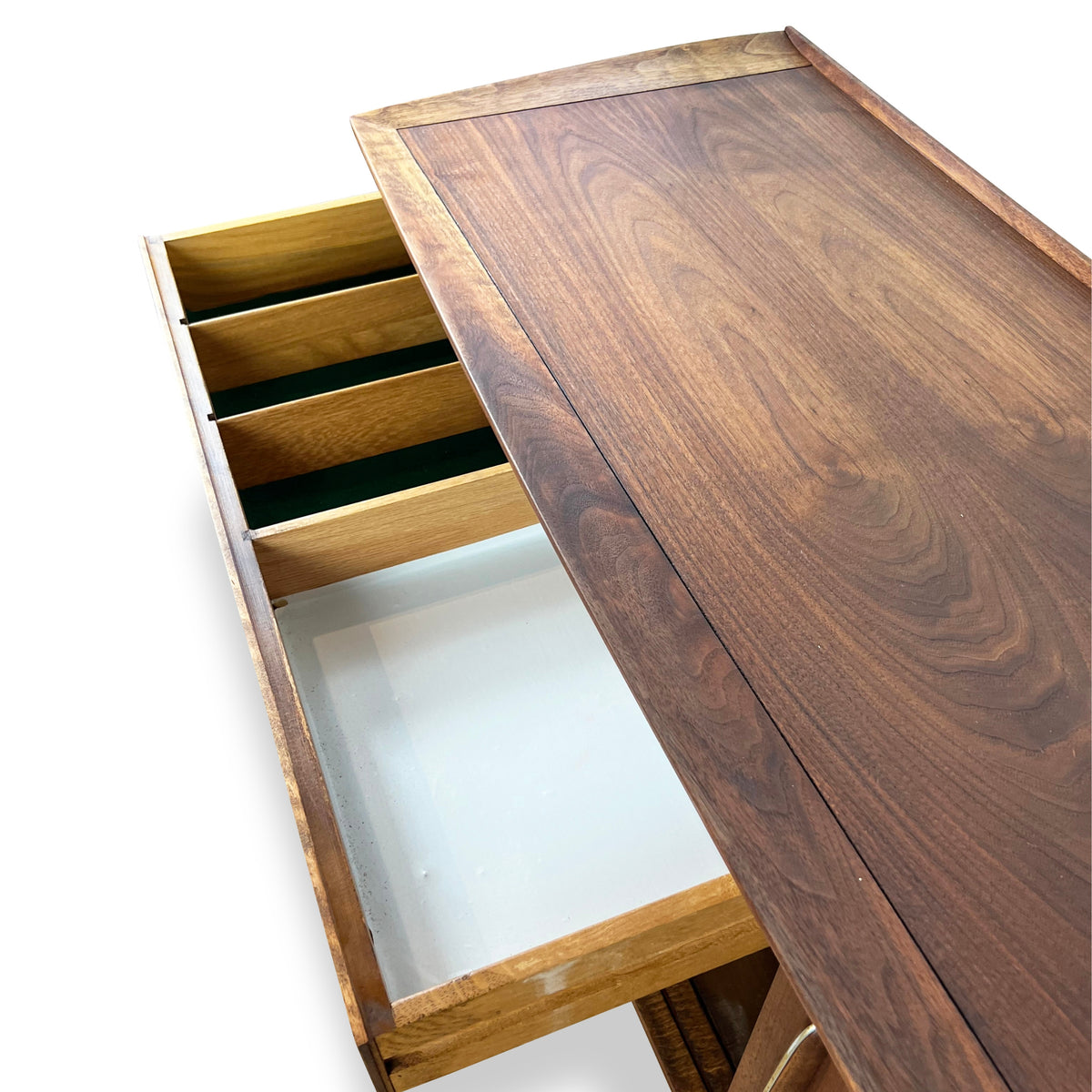 Walnut and Brass Sideboard by Deilcraft