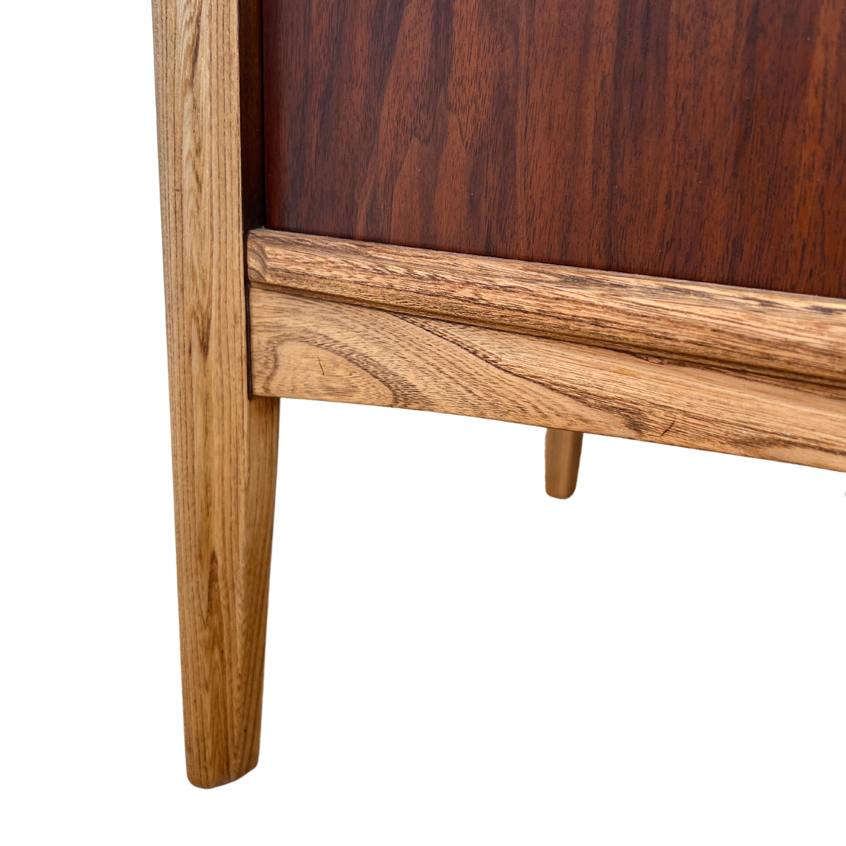 Compact Walnut Record Cabinet