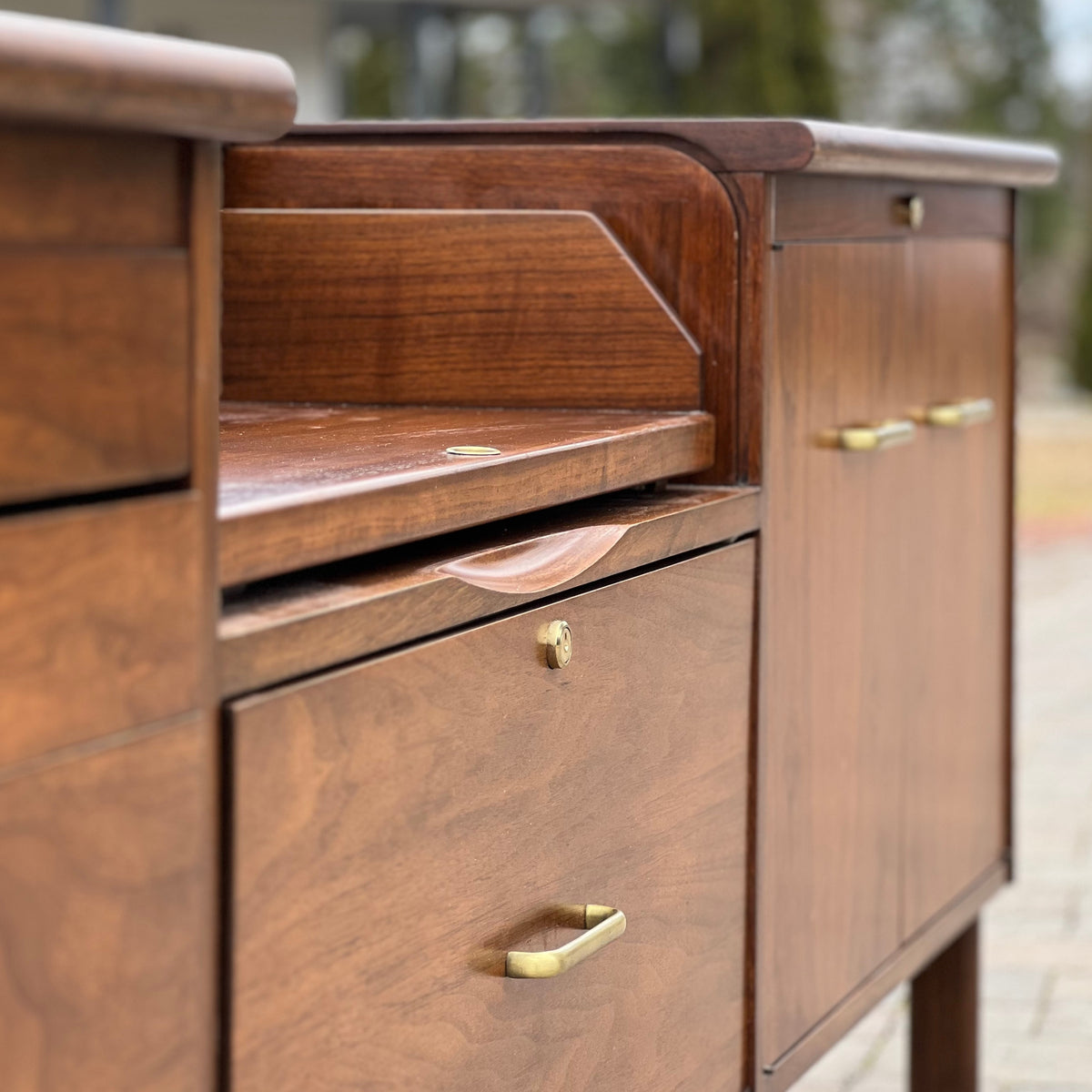 William H. Sullivan for Standard Furniture Co. Walnut Credenza