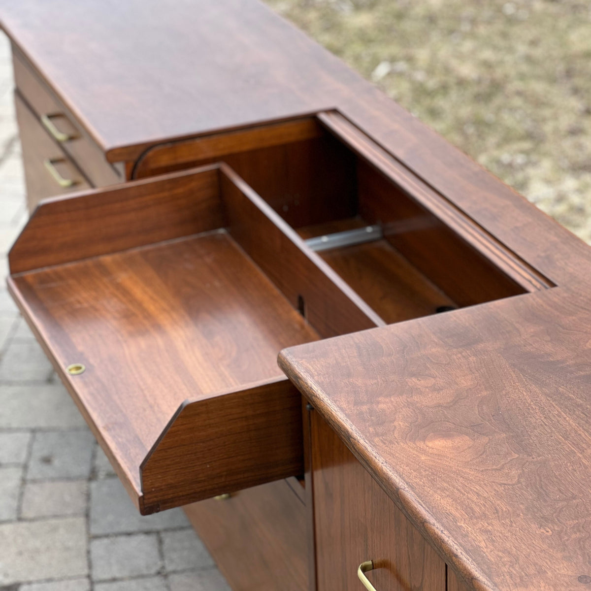 William H. Sullivan for Standard Furniture Co. Walnut Credenza