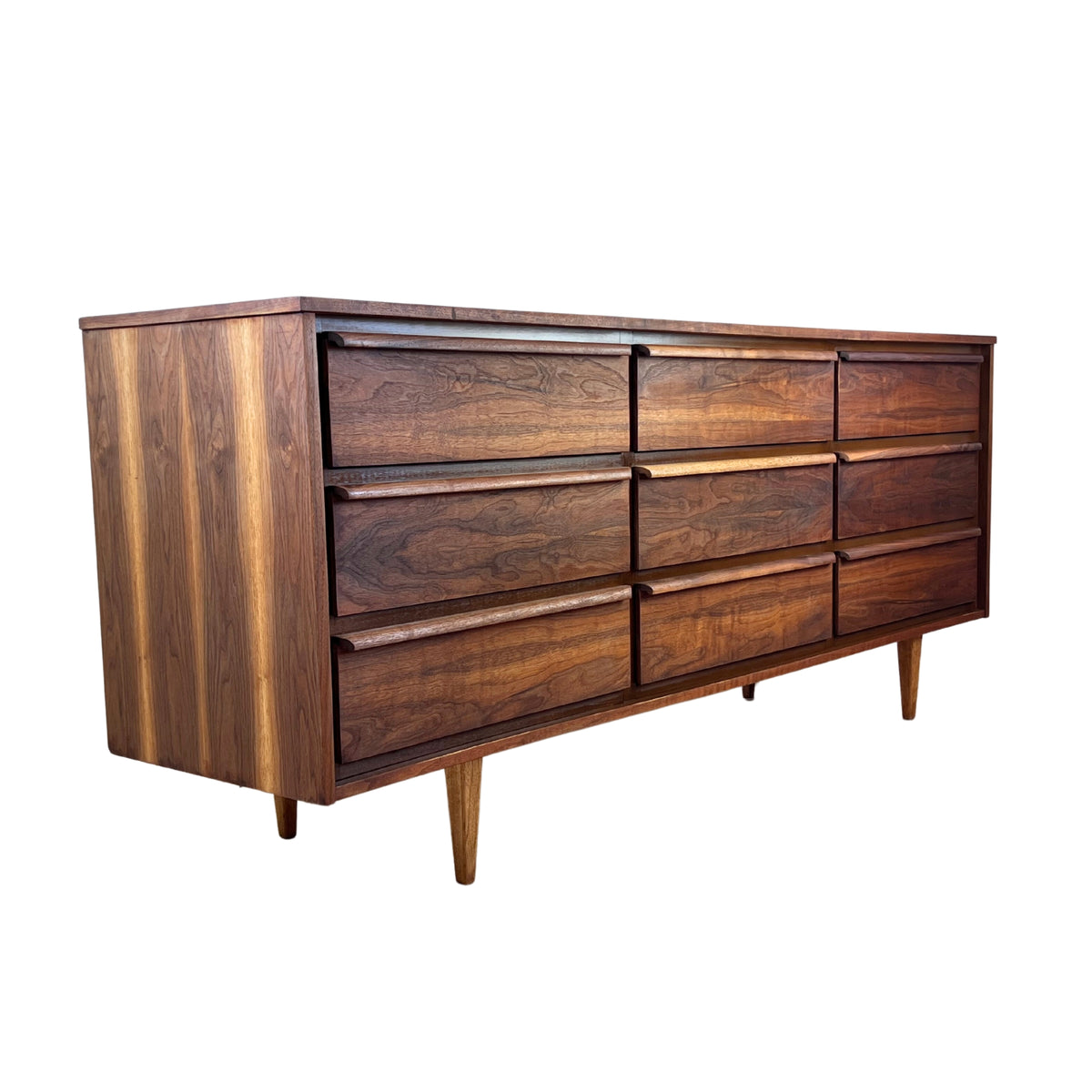 Mid Century Walnut Dresser by HPL