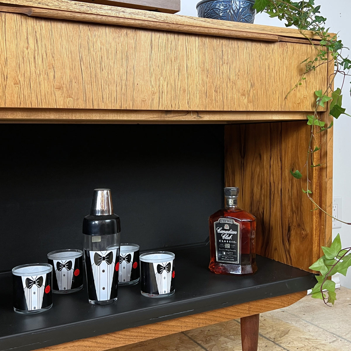 Pecan Record Cabinet/Storage by Kroehler