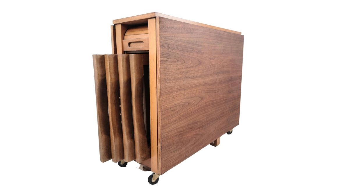 Teak Folding Table and Chairs
