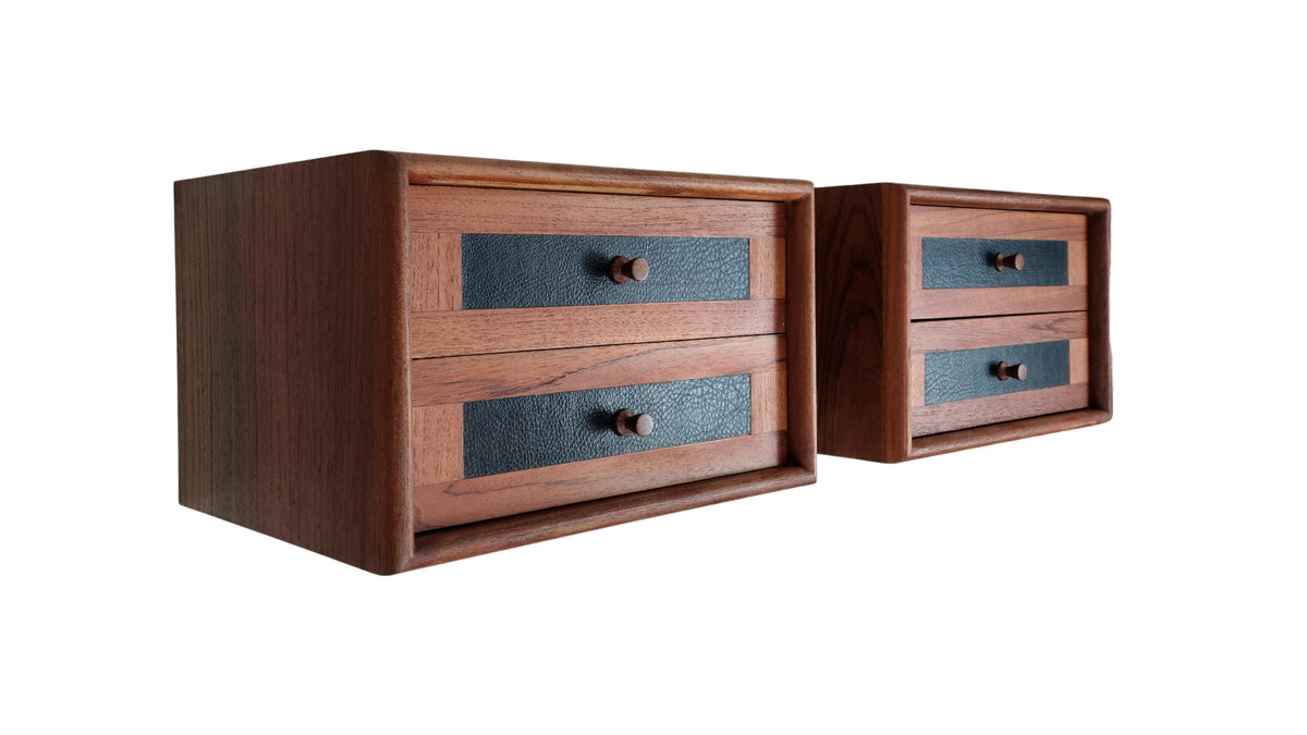 Floating Teak Nightstands
