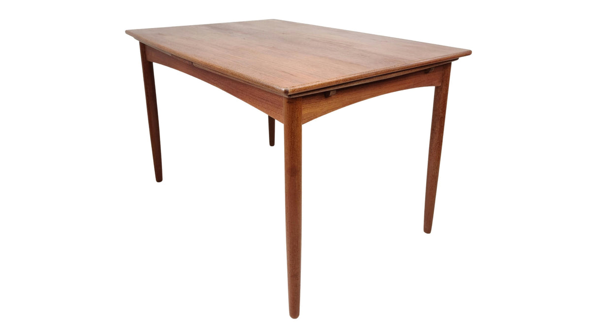 teak draw leaf dining table